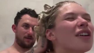 Johnny Manziel bathtub video with his girlfriend Josie Canseco!!!